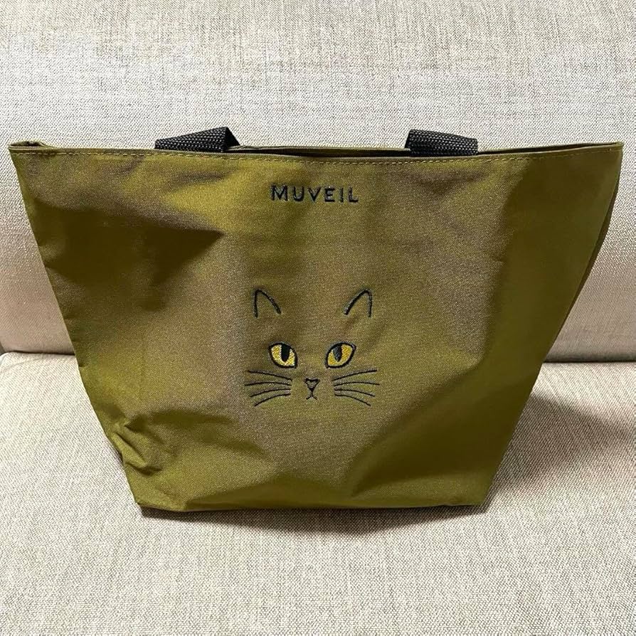 【新品未使用タグ・保管袋付き】MUVEIL ミュベール トート L ミュベール MUVEIL 猫柄トートバッグ(保冷バッグ付き) - メルカリ